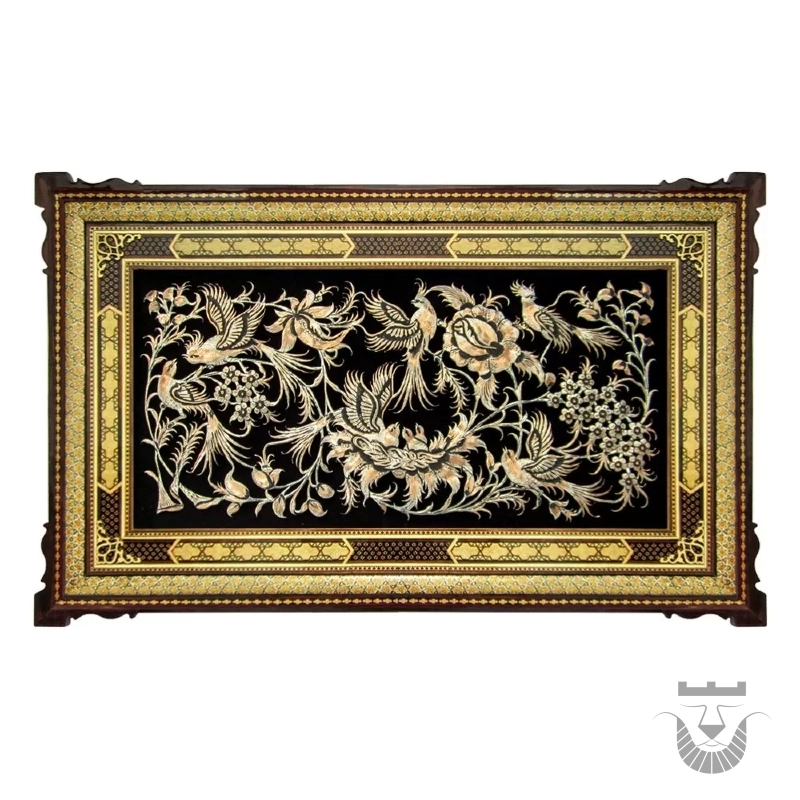 Ghalamzani Copper Wall Hanging: Birds & Flowers