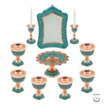 Persian Firoozeh Koobi 10-Piece Turquoise Haft Seen Set