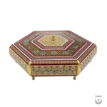 Hexagonal Khatamkari Bonbon Dish