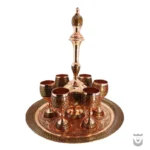 Luxury Khatam Decanter Set: 8-Piece Copper
