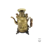 Iranian Samovar: Antique Brass Charcoal - 1.5 Liters