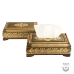 Unique Persian Home Decor: Khatamkari Cutlery & Tissue Box