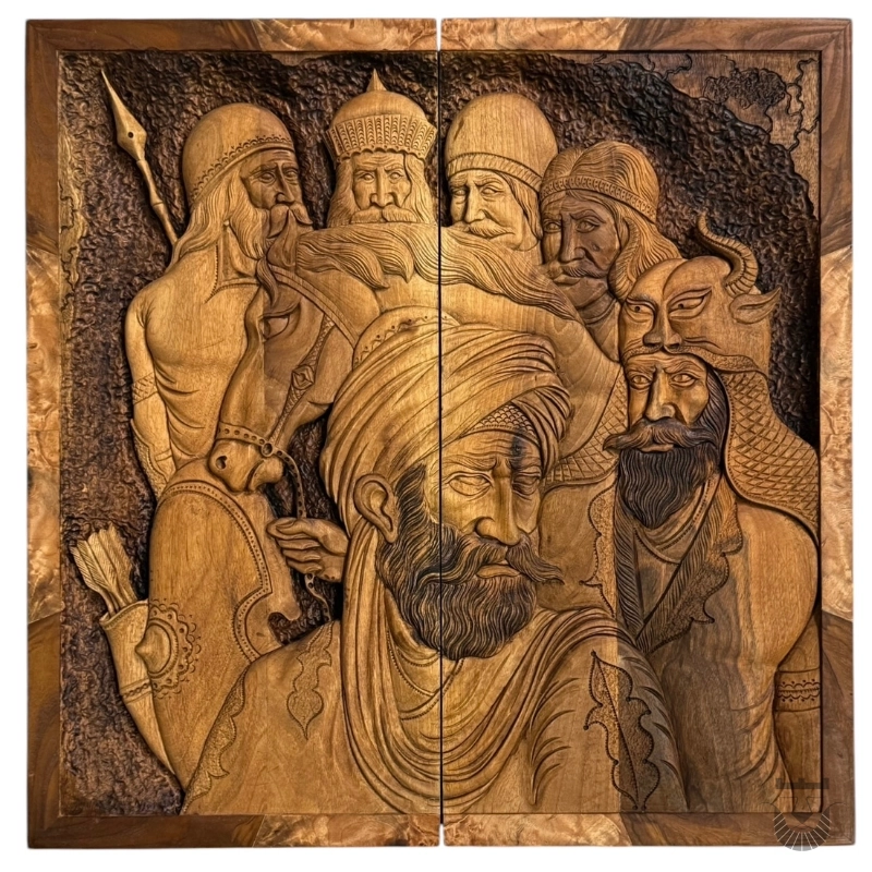 Handcrafted Backgammon Set: Ferdowsi Edition