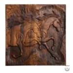 Handcrafted Persian Backgammon with Horse Design