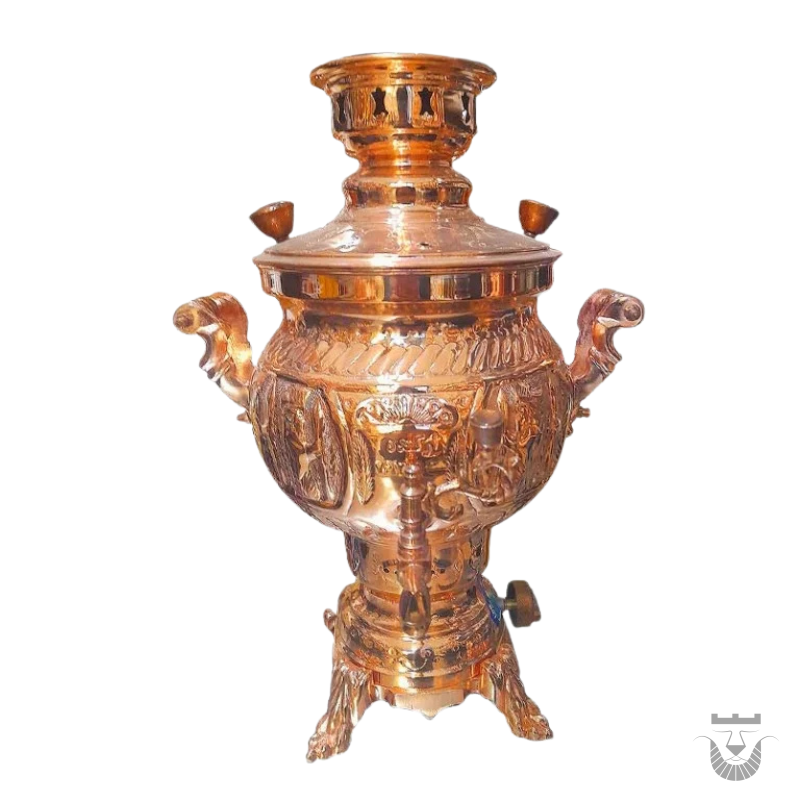 Beautiful Gas Copper Zanjan Samovar - 6-Liters