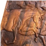 Handcrafted Persian Backgammon with Horse Design