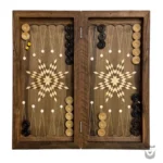 Handcrafted Persian Backgammon with Horse Design