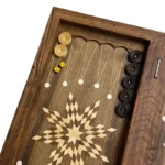 Handcrafted Persian Backgammon with Horse Design