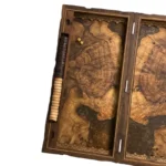 Handcrafted Wood Backgammon Set: Adam and Eve Design