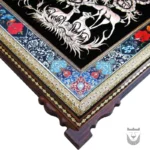 Persian Ghalamzani Wall Art: Floral & Bird Design