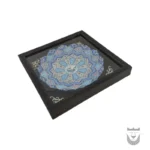 Handcrafted Persian Enamel Plate with PVC Frame
