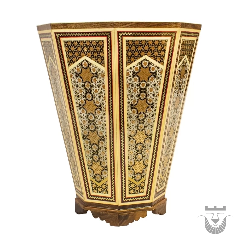Authentic Iranian Craftsmanship: Luxury Wastebin & Tissue Box