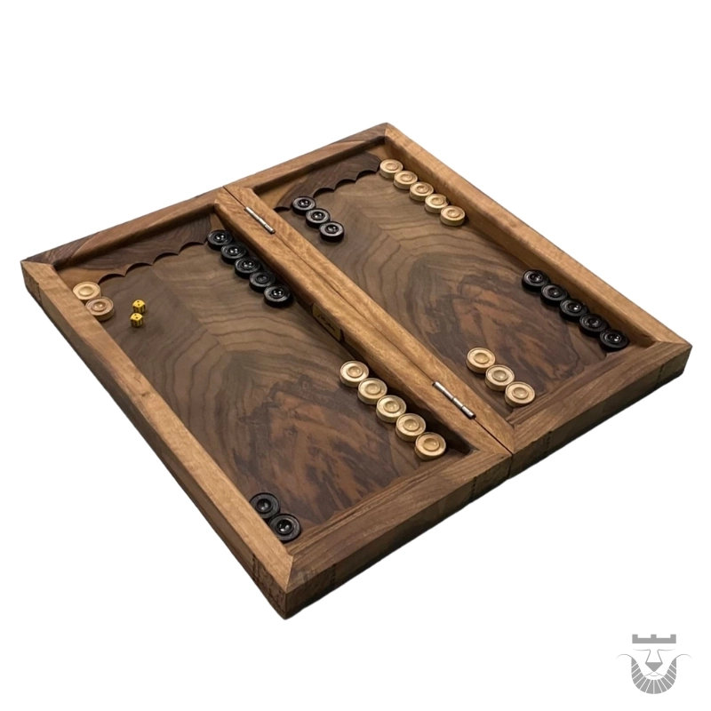Persian Backgammon Board: Faroghar & Achaemenid Inlaid Design