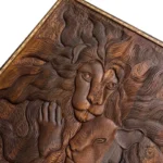 Persian Lion Backgammon Board: Intricate Carved Design - Image 2
