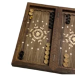 Handcrafted Persian Backgammon with Horse Design - Image 2