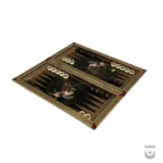 Persian Intarsia Backgammon: Polo & Architecture