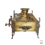 Authentic Zanjan Brass Samovar with Lion & Sun Design