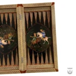 Persian Intarsia Backgammon: Polo & Architecture