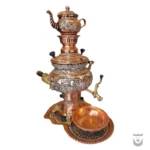 Gas-Powered Silver-Inlaid Samovar - 6-Liters