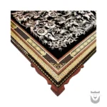 Persian Hand-Engraved Copper Wall Decor: Birds & Flowers