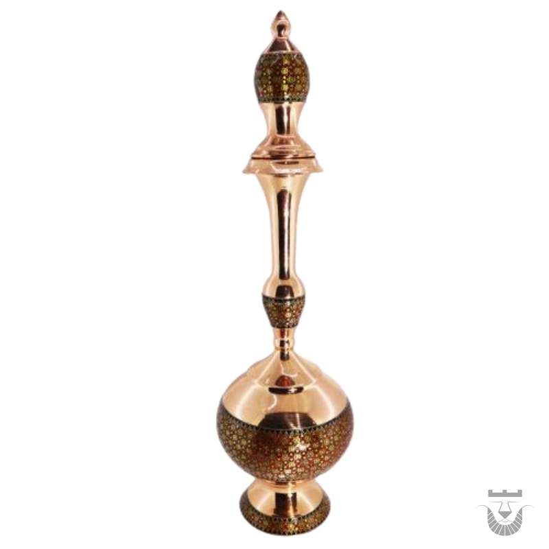 Luxury Khatam Decanter Set: 8-Piece Copper