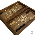Handcrafted Persian Backgammon with Horse Design