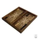Handcrafted Persian Backgammon with Horse Design