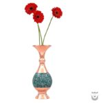 Persian Vase: Copper Turquoise Inlaid