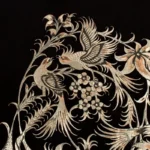 Ghalamzani Copper Wall Hanging: Birds & Flowers - Image 5