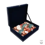 Persian Chocolate Dish and Vase Set: Turquoise Inlay