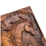 Handcrafted Persian Backgammon with Horse Design