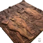 Handcrafted Wood Backgammon Set: Adam and Eve Design - Image 8