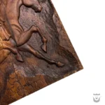 Handcrafted Persian Backgammon with Horse Design