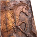 Handcrafted Persian Backgammon with Horse Design