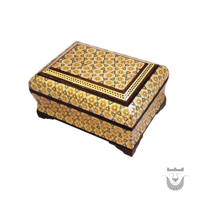 Unique Persian Keepsake: 3-Piece Khatam Jewelry Box - Image 2