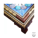 Persian Drops Enameled Clock with Khatamkari Frame