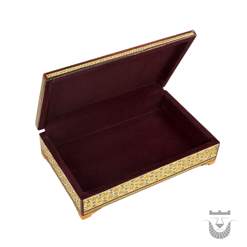 Persian Drops Intricately Carved Khatam Jewelry Box