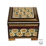 Persian Drops Intricately Carved Khatam Ring Box