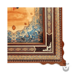 Persiandrops Khatamkari-Adorned Wall Clock