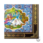 Persian Drops Miniature Khatamkari Clock