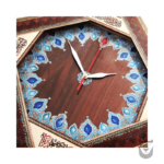 Khatamkari clock with inscription of Ayat al-Kursi