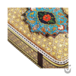 Persian Drops Painted Sliding Box with Khatamkari