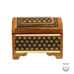 Persian Drops Black Gold Khatamkari Engagement Ring Box