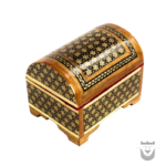 Persian Drops Black Gold Khatamkari Engagement Ring Box