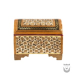 Petite Persian Jewelry Chest with Khatamkari - Image 4