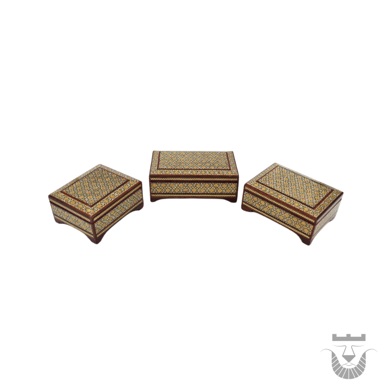 Persian Khatamkari Jewelry Boxes