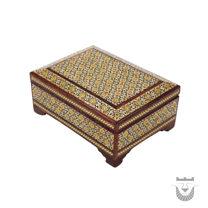 persian drops Set of Three Elegant Khatamkari Jewelry Boxes