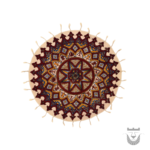 Round Persian Tablecloth: Ghalamkari Design