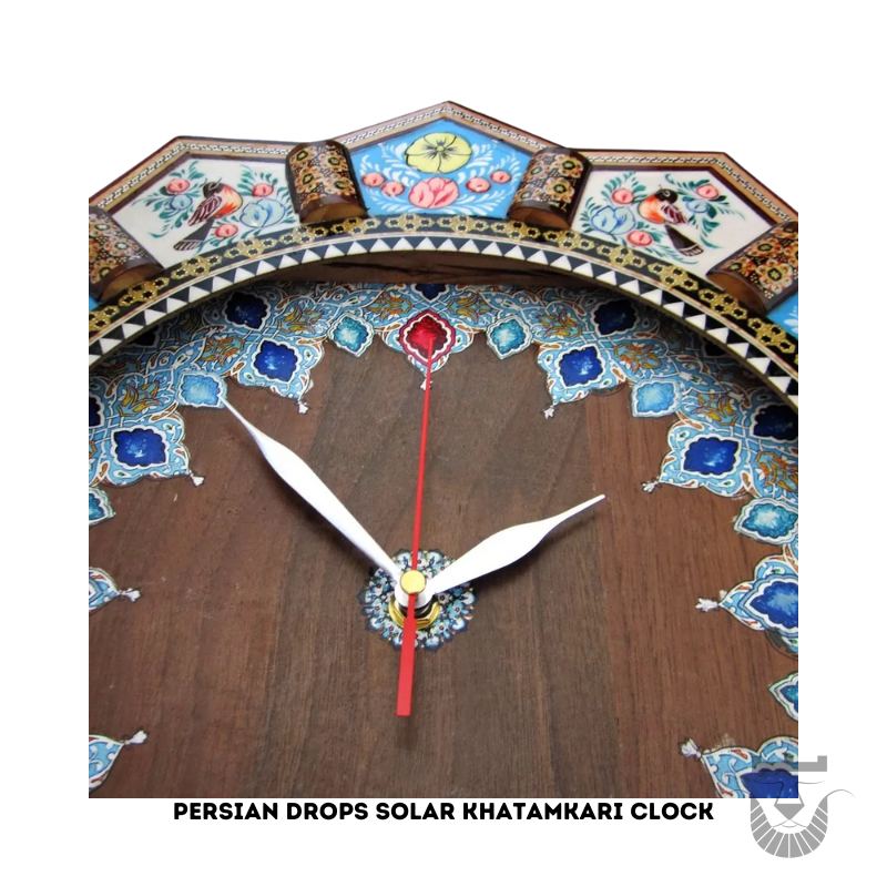 Persian Drops Solar Khatamkari clock