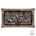 Stunning Persian Ghalamzani Frame with Floral and Bird Design